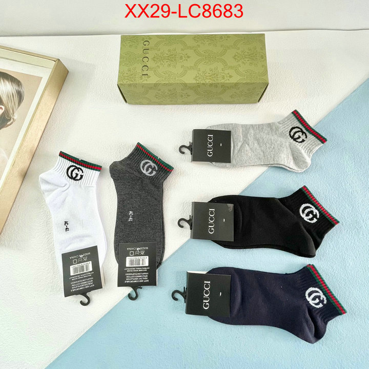 Sock-Gucci where to buy high quality ID: LC8683 $: 29USD