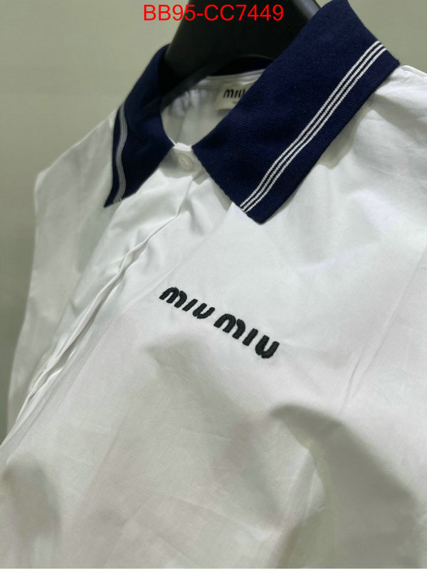 Clothing-MIU MIU 2024 luxury replicas ID: CC7449 $: 95USD