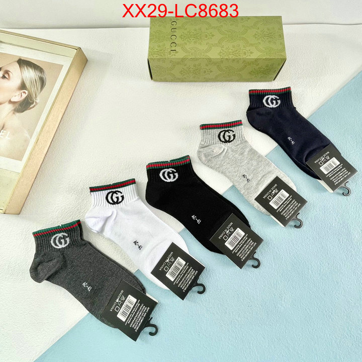 Sock-Gucci where to buy high quality ID: LC8683 $: 29USD