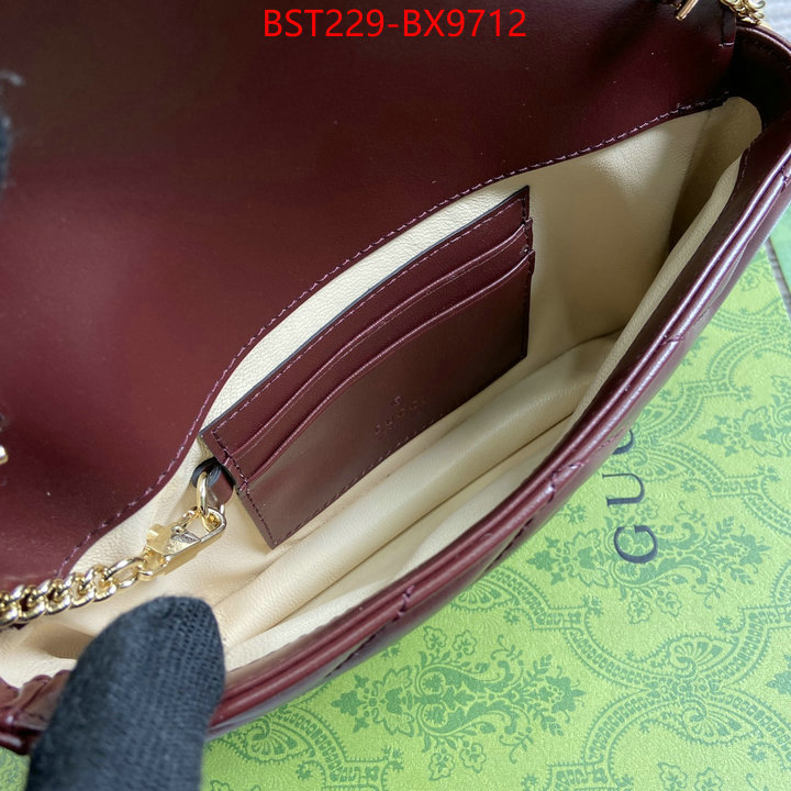 Gucci Bags(TOP)-Marmont what is a counter quality ID: BX9712 $: 229USD,