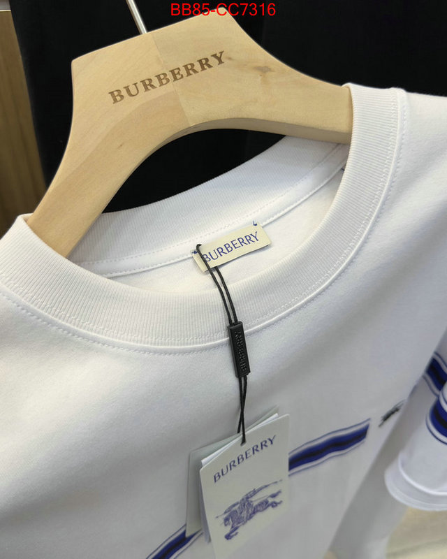 Clothing-Burberry buy best high-quality ID: CC7316 $: 85USD