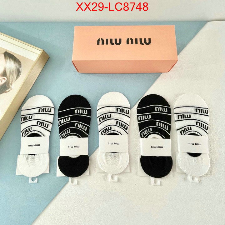 Sock-Miu Miu outlet sale store ID: LC8748 $: 29USD