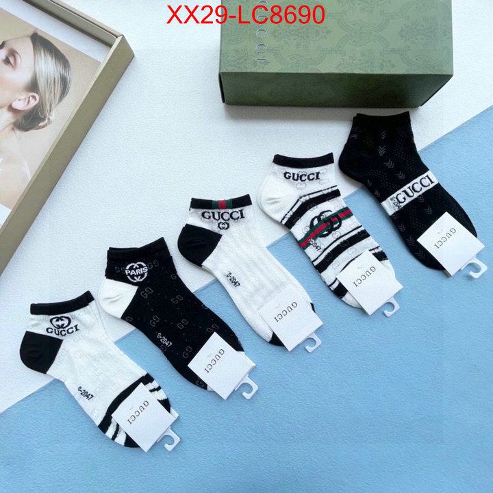 Sock-Gucci replica designer ID: LC8690 $: 29USD