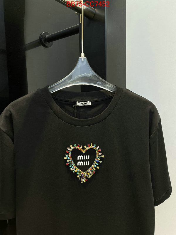 Clothing-MIU MIU wholesale designer shop ID: CC7452 $: 75USD