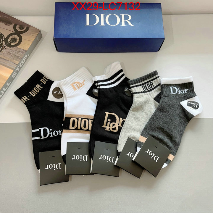 Sock-Dior best quality fake ID: LC7132 $: 29USD