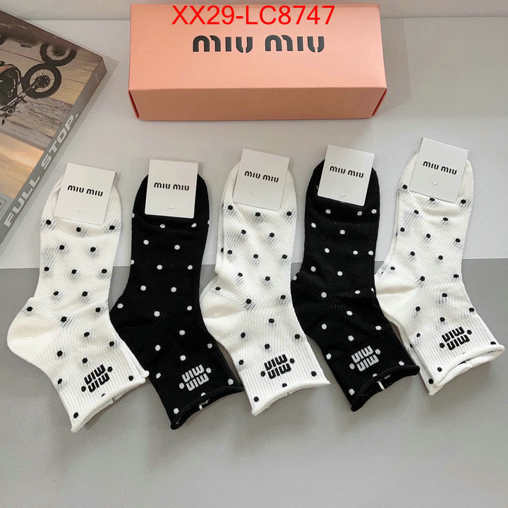 Sock-Miu Miu shop the best high authentic quality replica ID: LC8747 $: 29USD