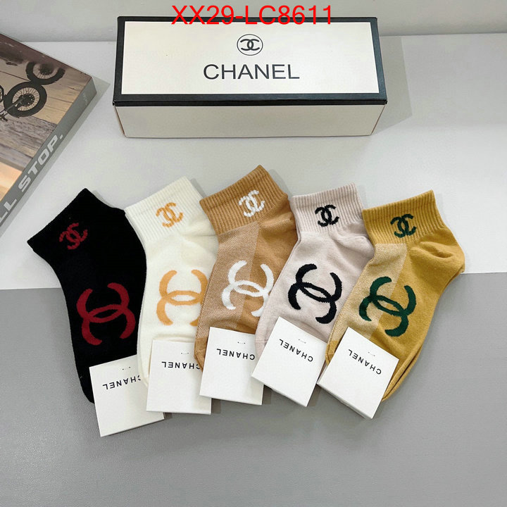 Sock-Chanel luxury fake ID: LC8611 $: 29USD