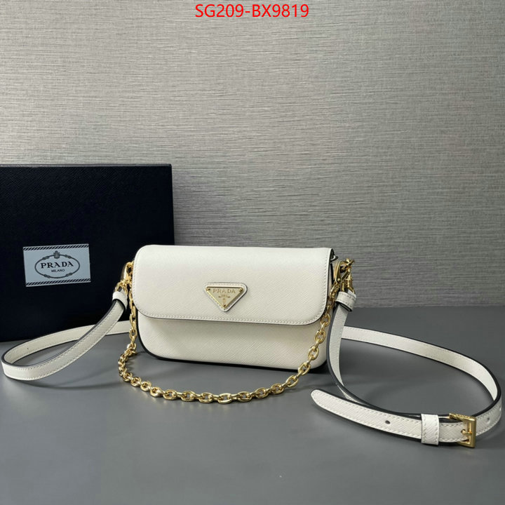 Prada Bags(TOP)-Crossbody- best wholesale replica ID: BX9819 $: 209USD,