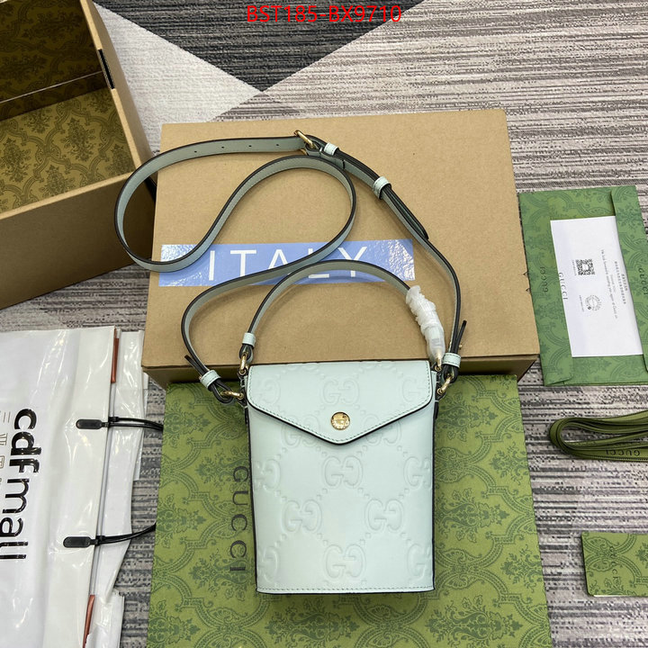 Gucci Bags(TOP)-Crossbody- mirror copy luxury ID: BX9710 $: 185USD,