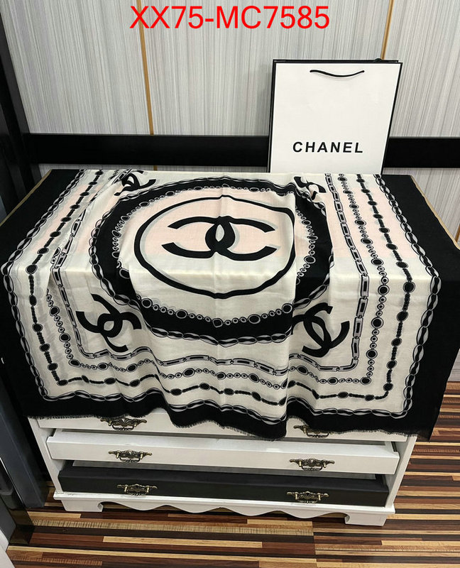 Scarf-Chanel shop ID: MC7585 $: 75USD