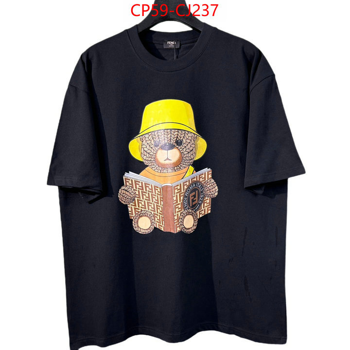 Clothing-Fendi designer fake ID: CJ237 $: 59USD