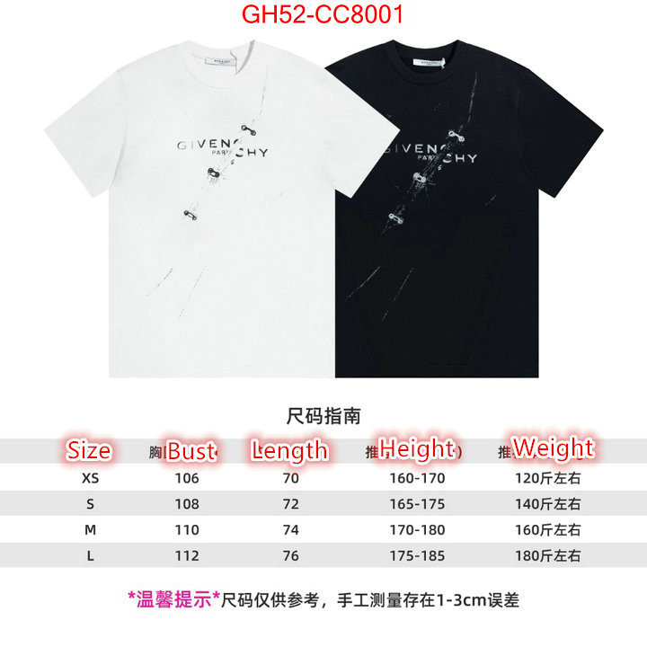 Clothing-Givenchy buy cheap replica ID: CC8001 $: 52USD