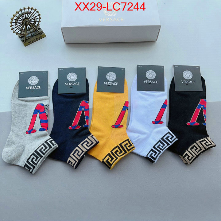 Sock-Versace 2024 replica wholesale cheap sales online ID: LC7244 $: 29USD