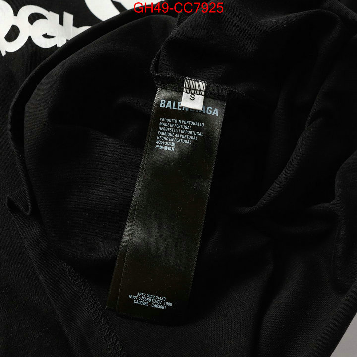 Clothing-Balenciaga buy best quality replica ID: CC7925 $: 49USD