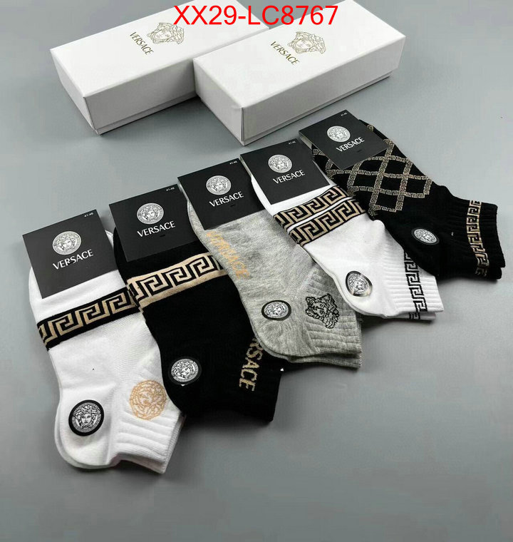 Sock-Versace designer replica ID: LC8767 $: 29USD