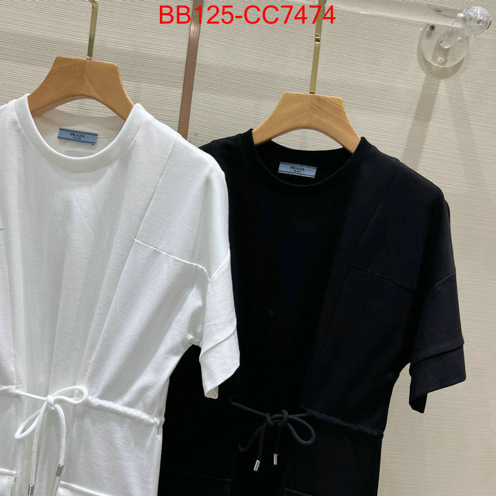 Clothing-Prada replicas buy special ID: CC7474 $: 125USD