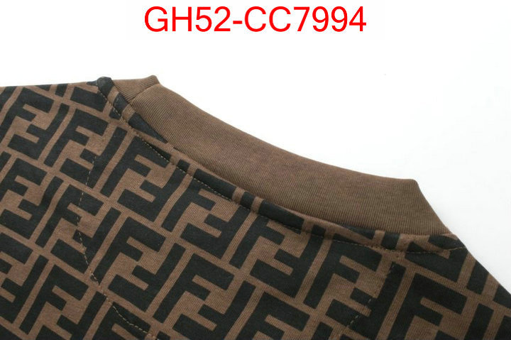 Clothing-Fendi brand designer replica ID: CC7994 $: 52USD