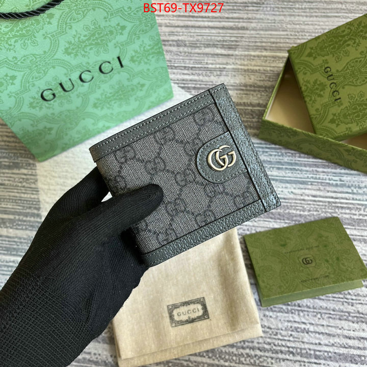 Gucci Bags(TOP)-Wallet- fake aaaaa ID: TX9727 $: 69USD,