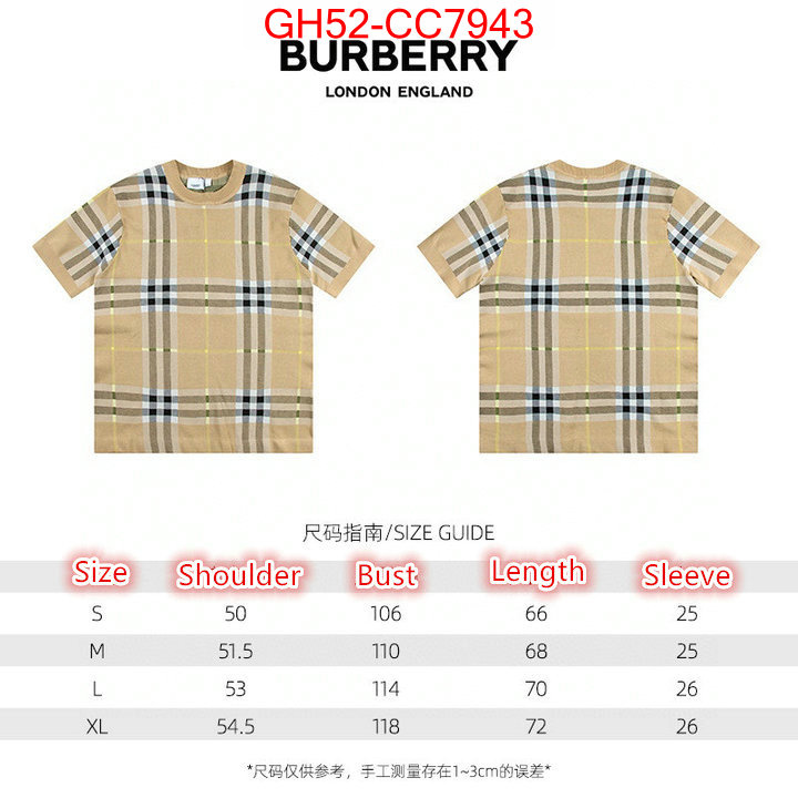 Clothing-Burberry what's the best to buy replica ID: CC7943 $: 52USD