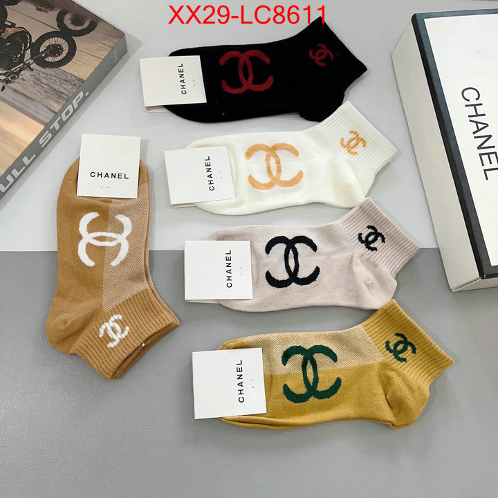 Sock-Chanel luxury fake ID: LC8611 $: 29USD