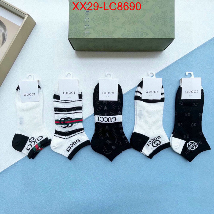 Sock-Gucci replica designer ID: LC8690 $: 29USD