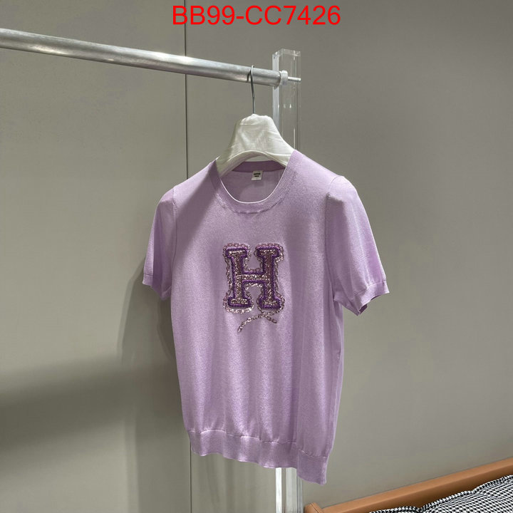 Clothing-Hermes top grade ID: CC7426 $: 99USD