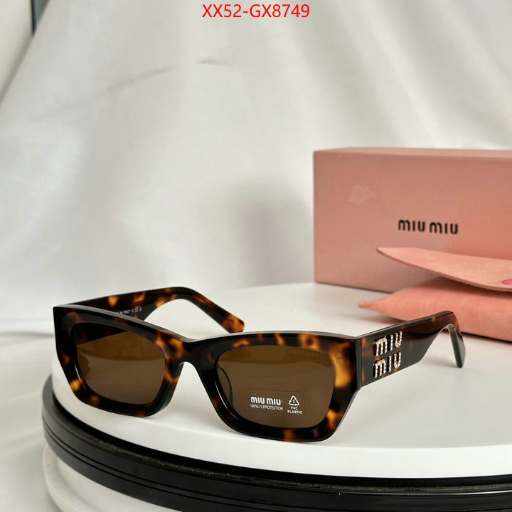 Glasses-Miu Miu perfect replica ID: GX8749 $: 52USD