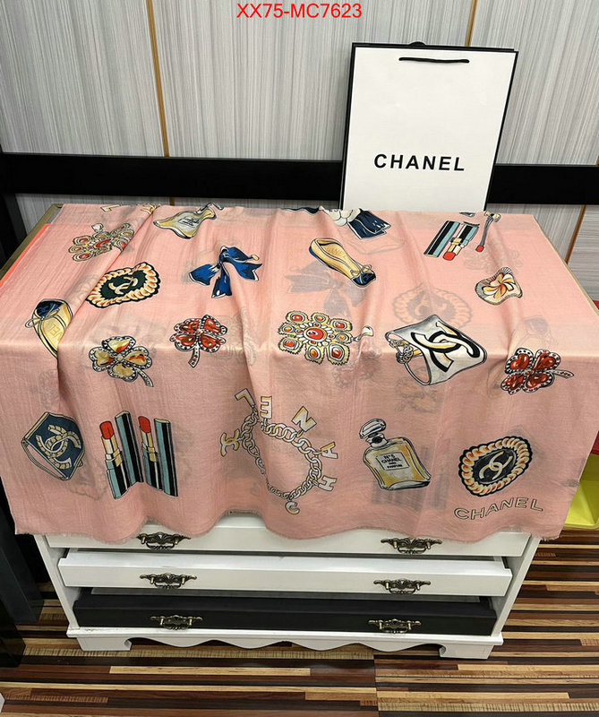 Scarf-Chanel replica for cheap ID: MC7623 $: 75USD