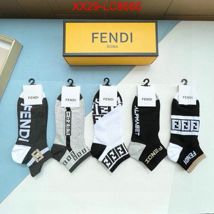 Sock-Fendi the quality replica ID: LC8666 $: 29USD