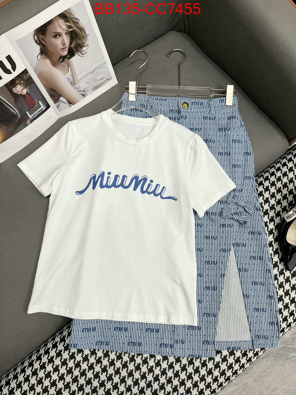 Clothing-MIU MIU shop designer replica ID: CC7455 $: 135USD