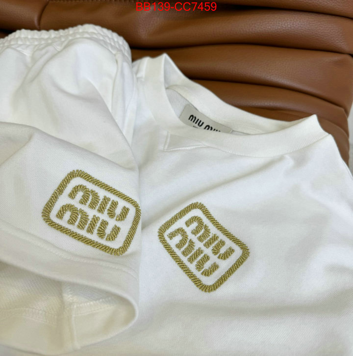 Clothing-MIU MIU where quality designer replica ID: CC7459 $: 139USD