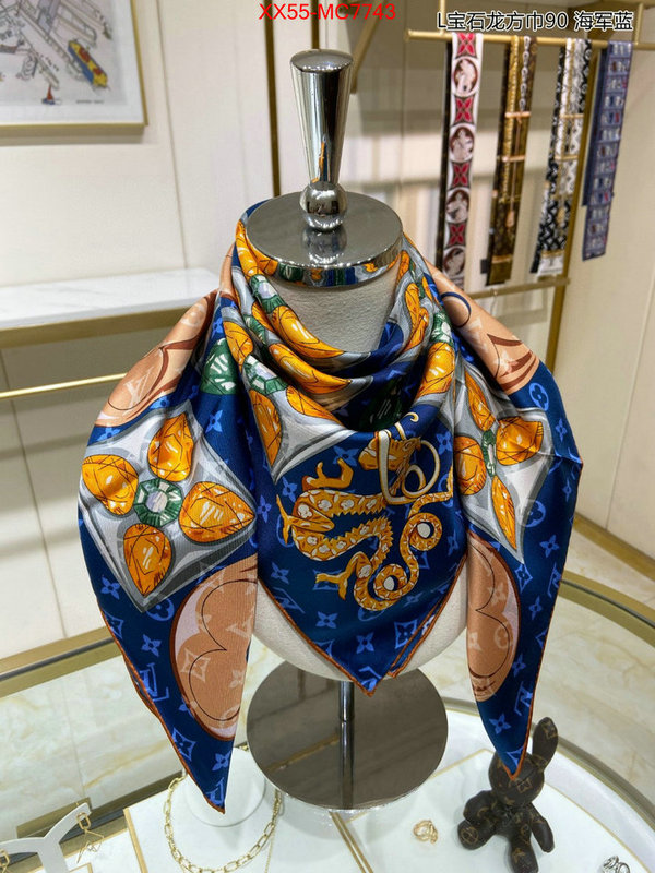 Scarf-LV perfect quality designer replica ID: MC7743 $: 55USD