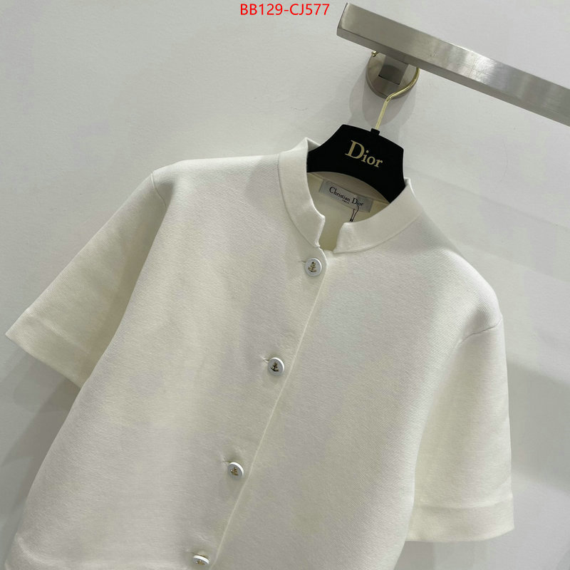 Clothing-Dior 2024 aaaaa replica customize ID: CJ577 $: 129USD