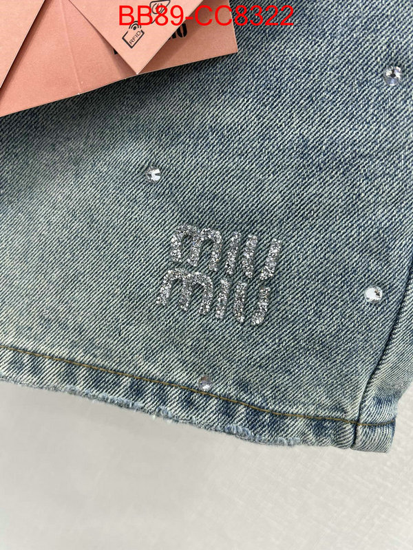 Clothing-MIU MIU copy ID: CC8322 $: 89USD