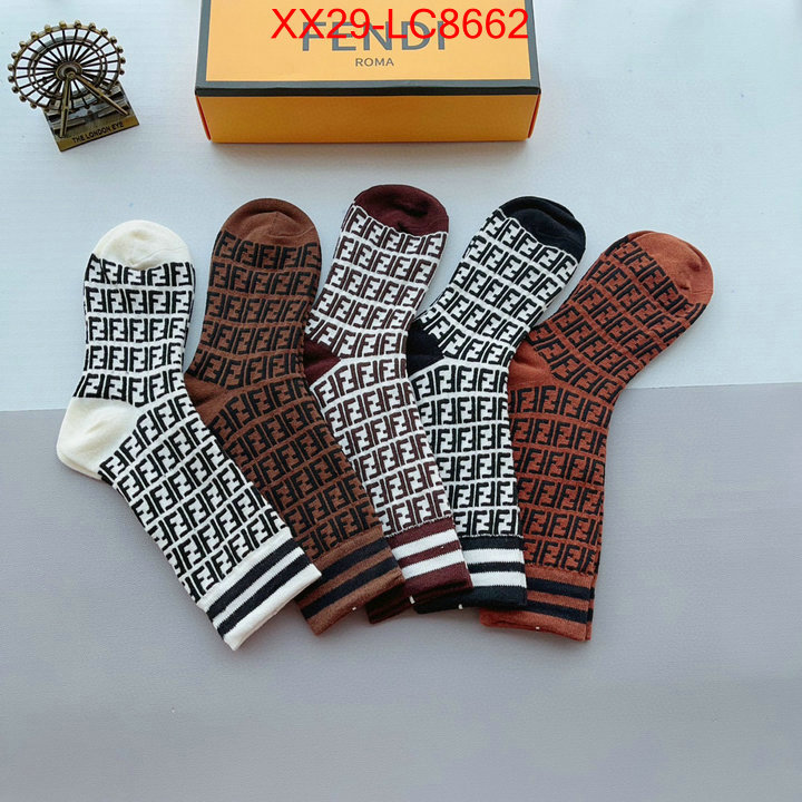 Sock-Fendi top fake designer ID: LC8662 $: 29USD