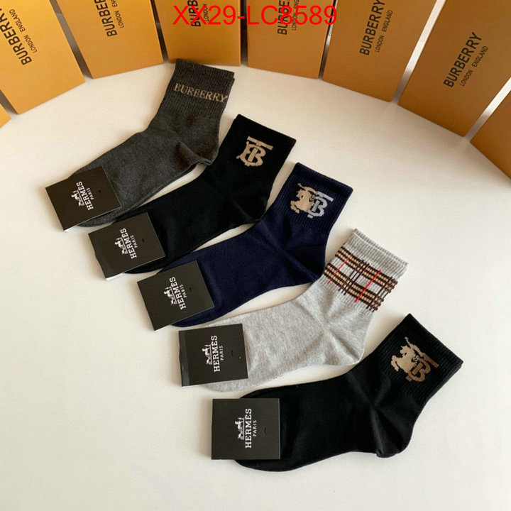 Sock-Burberry online sale ID: LC8589 $: 29USD
