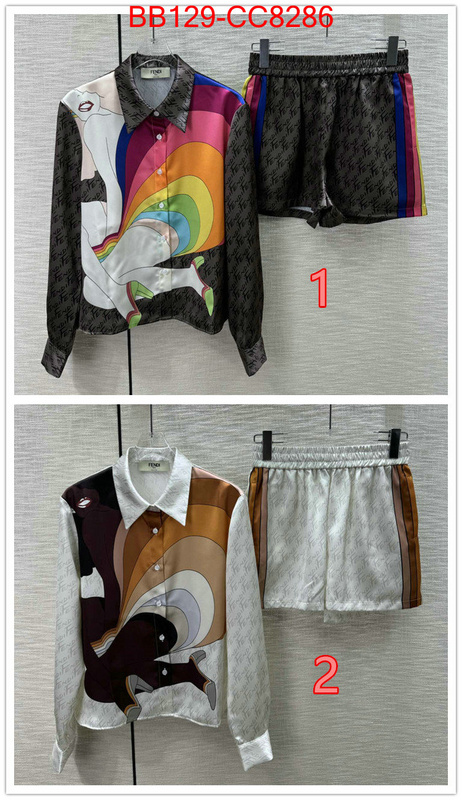 Clothing-Fendi designer fashion replica ID: CC8286 $: 129USD