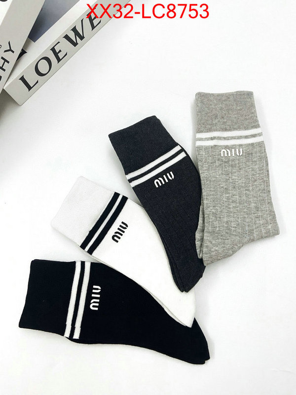 Sock-Miu Miu designer fashion replica ID: LC8753 $: 32USD