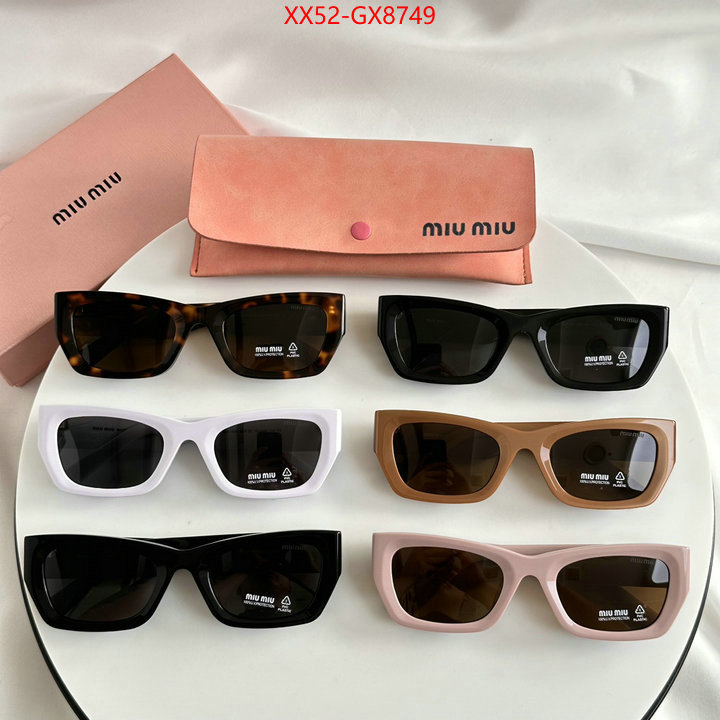 Glasses-Miu Miu perfect replica ID: GX8749 $: 52USD