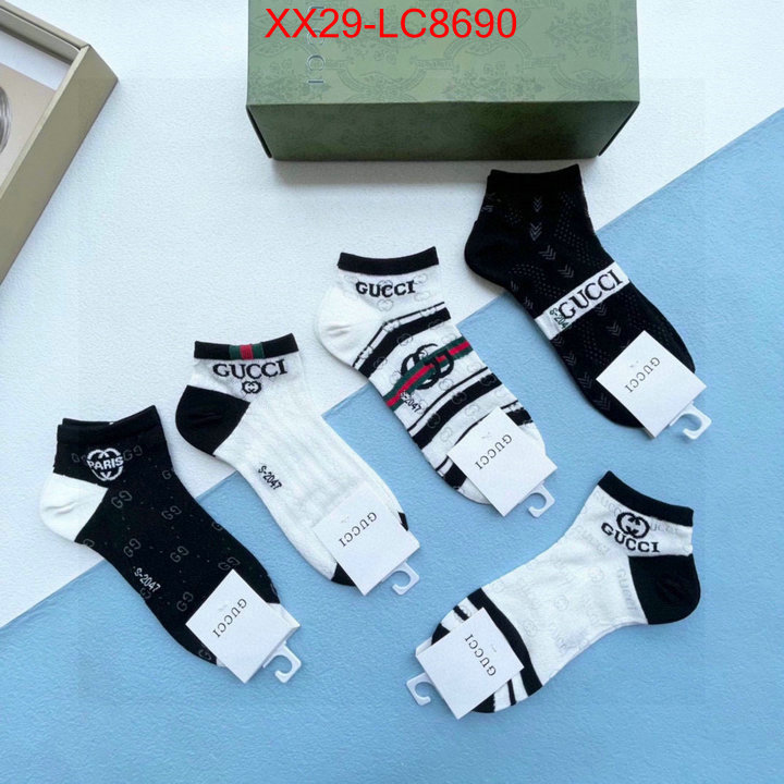 Sock-Gucci replica designer ID: LC8690 $: 29USD