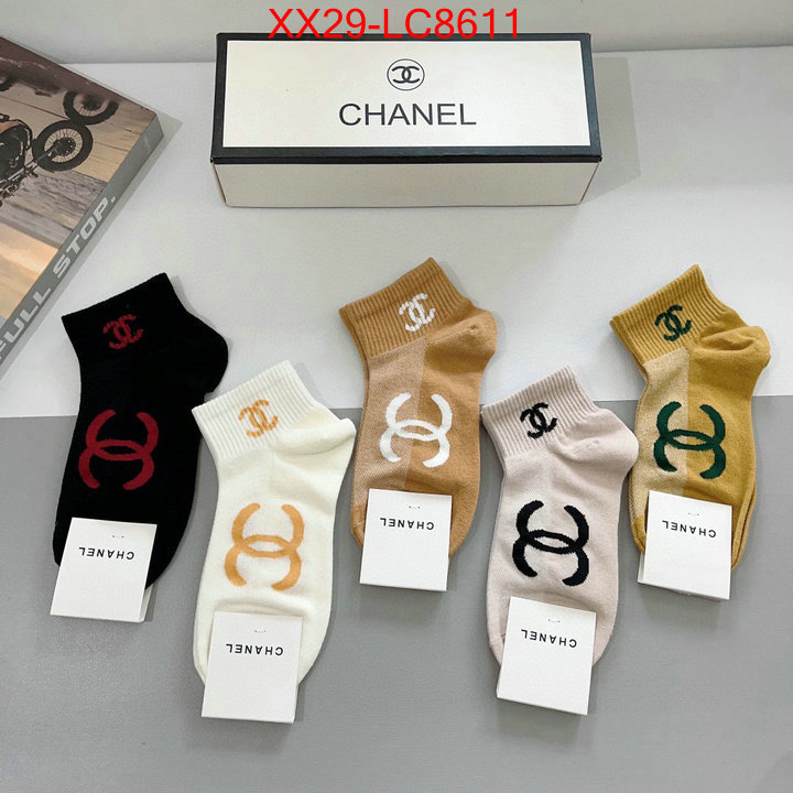 Sock-Chanel luxury fake ID: LC8611 $: 29USD