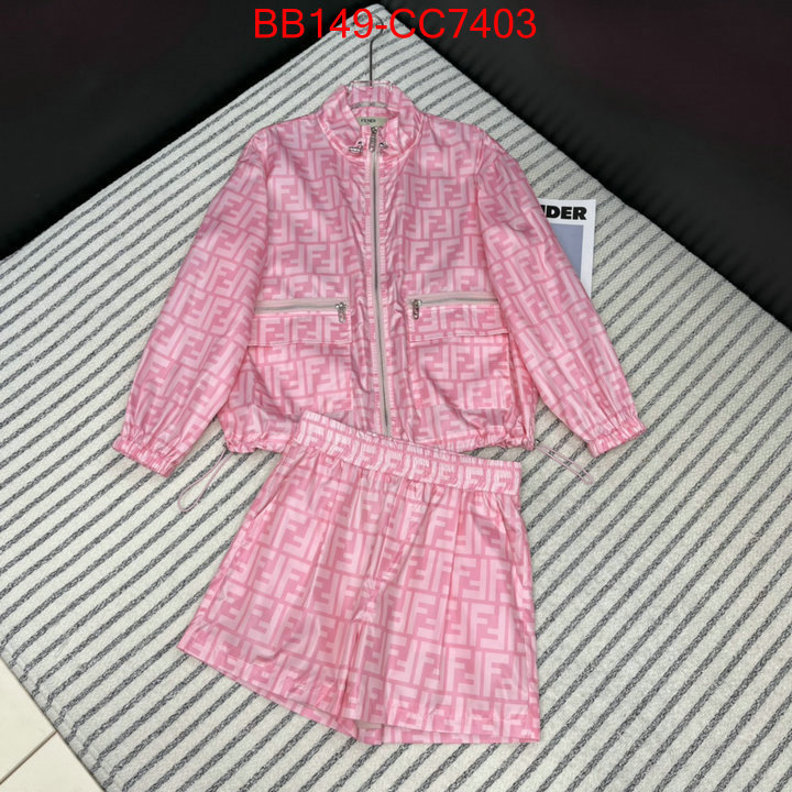 Clothing-Fendi what's the best place to buy replica ID: CC7403 $: 149USD