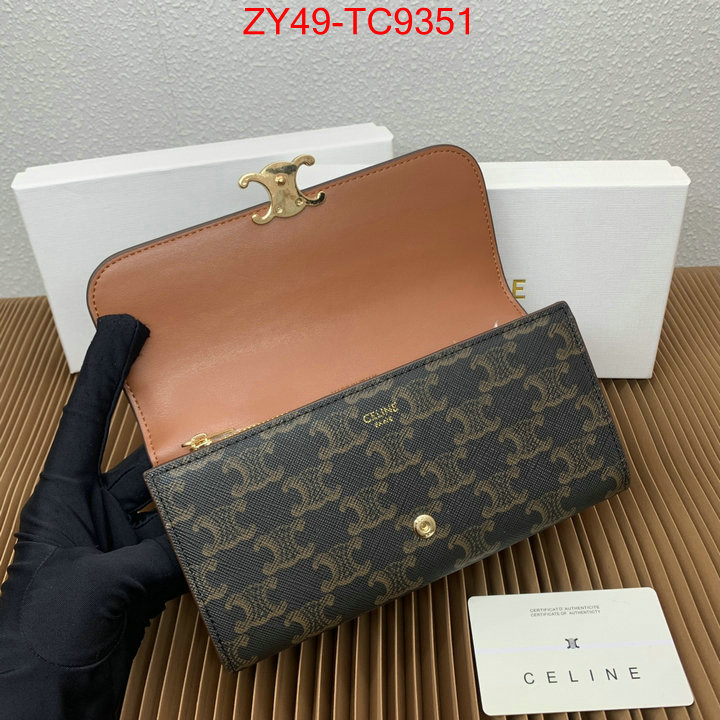 CELINE Bags(4A)-Wallet top quality replica ID: TC9351 $: 49USD,