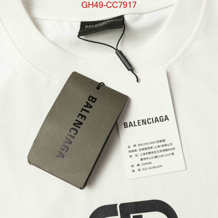 Clothing-Balenciaga fashion replica ID: CC7917 $: 49USD