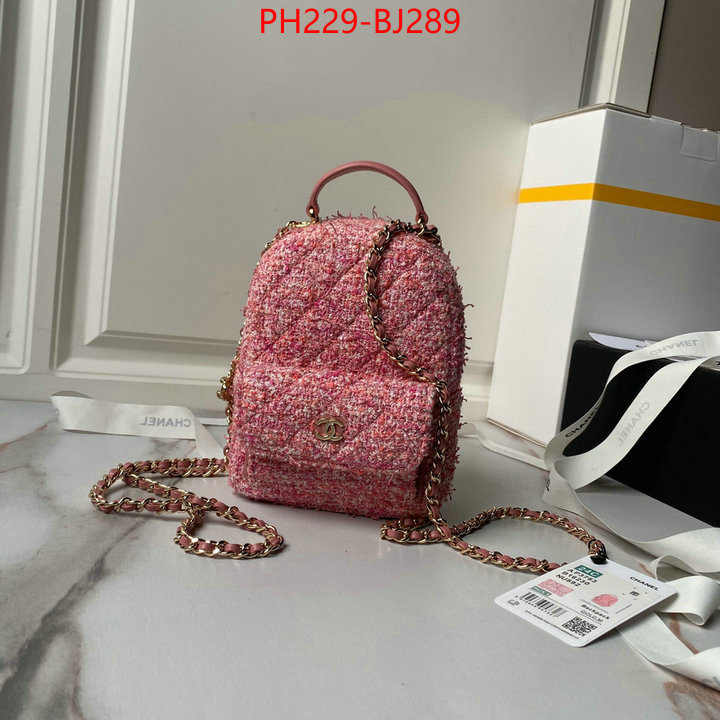 Chanel Bags(TOP)-Backpack- what is a 1:1 replica ID: BJ289 $: 229USD,