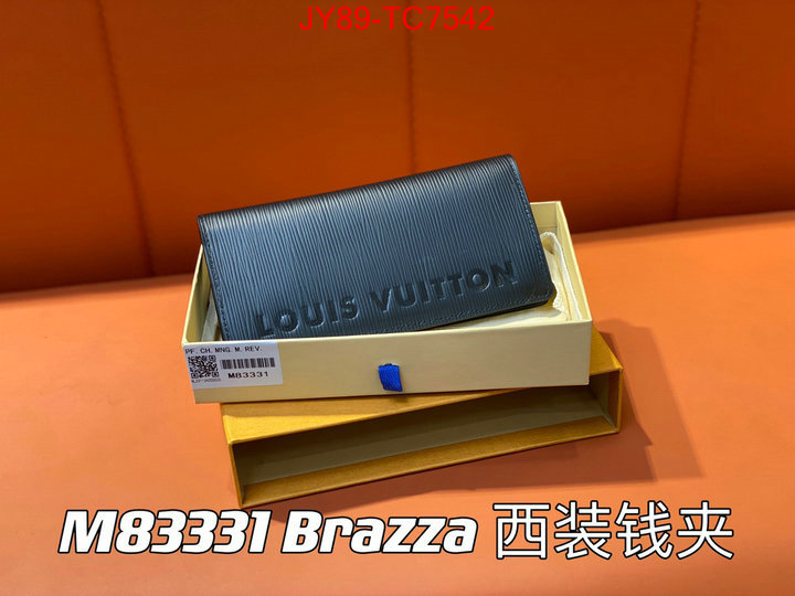 LV Bags(TOP)-Wallet knockoff highest quality ID: TC7542 $: 89USD,