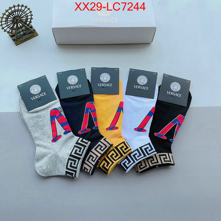 Sock-Versace 2024 replica wholesale cheap sales online ID: LC7244 $: 29USD