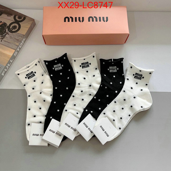 Sock-Miu Miu shop the best high authentic quality replica ID: LC8747 $: 29USD