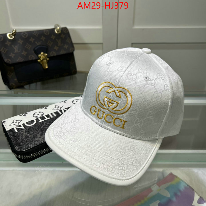 Cap(Hat)-Gucci buy cheap replica ID: HJ379 $: 29USD