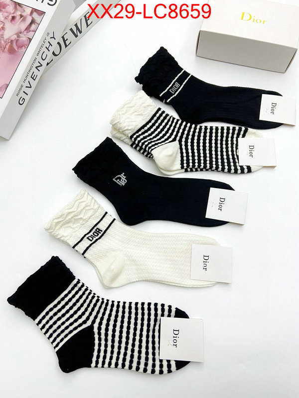 Sock-Dior top quality fake ID: LC8659 $: 29USD